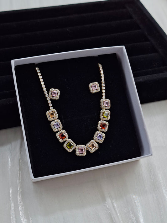 Rainbow Necklace Set