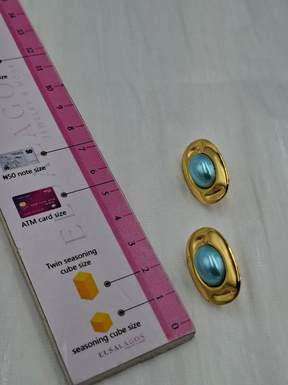 Faux Turquoise Earrings