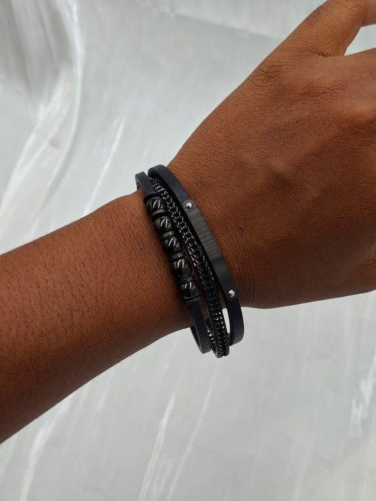 Matte Leather Bracelet