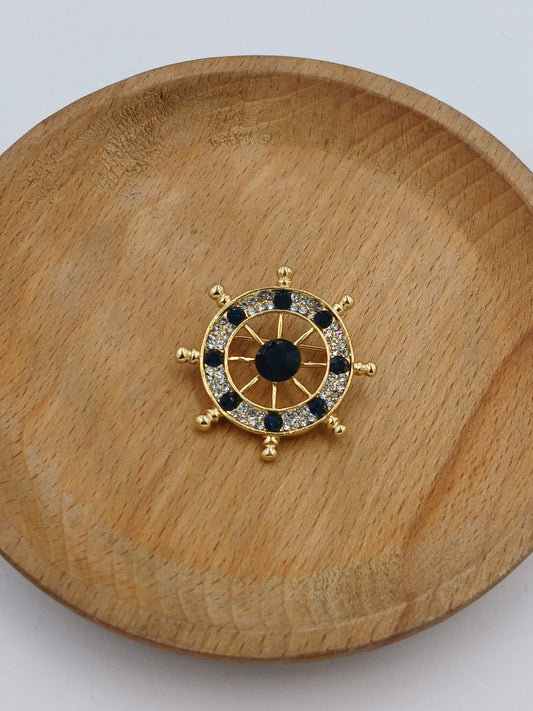 Gem Rudder Brooch