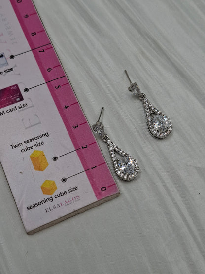 TearDrop CZ Earrings