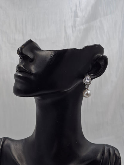 Pear Pearl Earrings