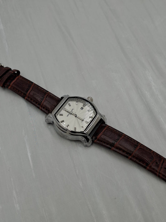 Brown Leather Patek Wristwatch