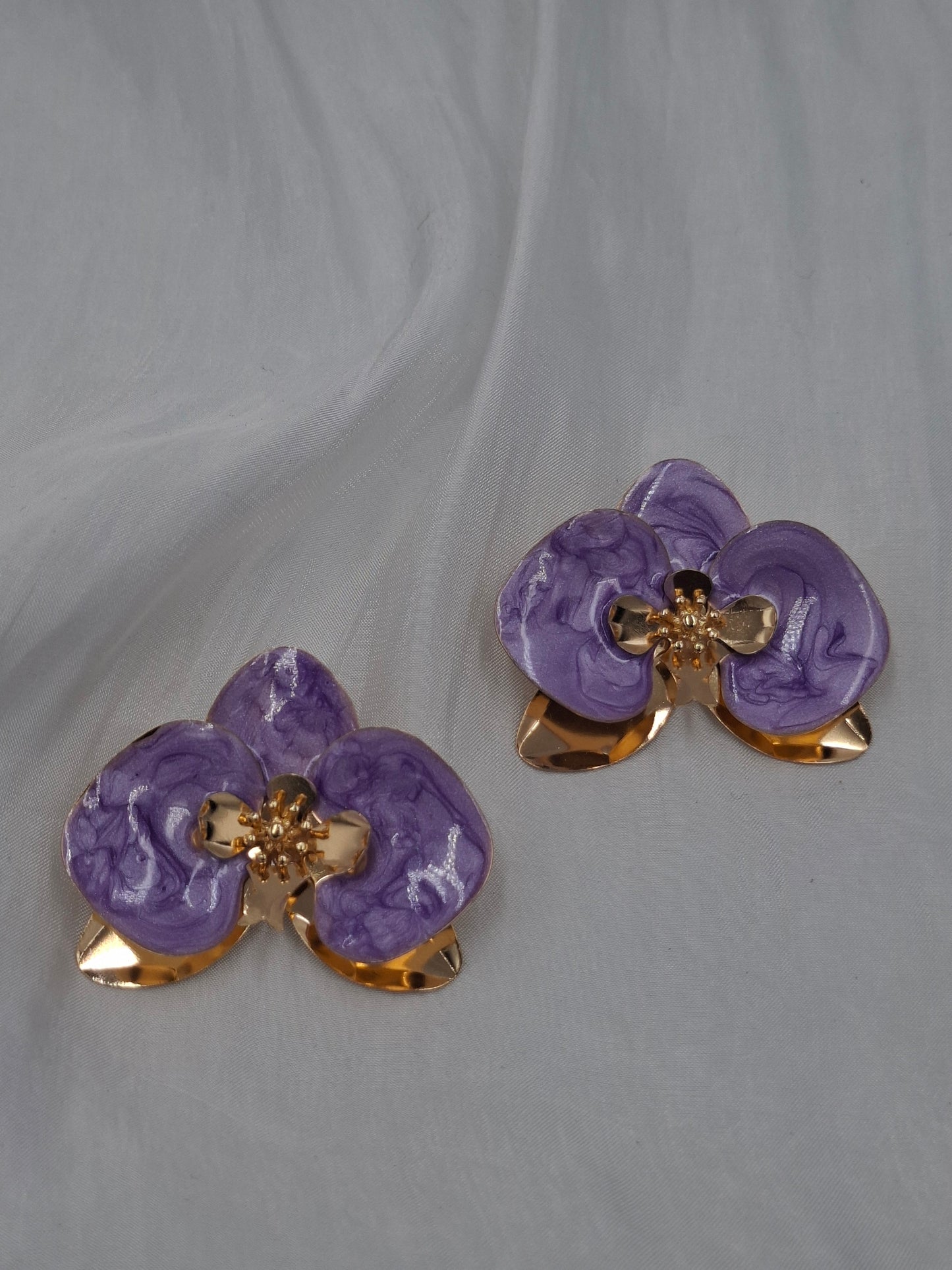 Orchid Petal Earrings