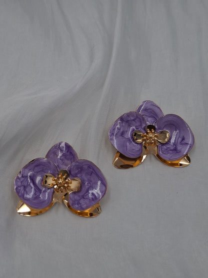 Orchid Petal Earrings