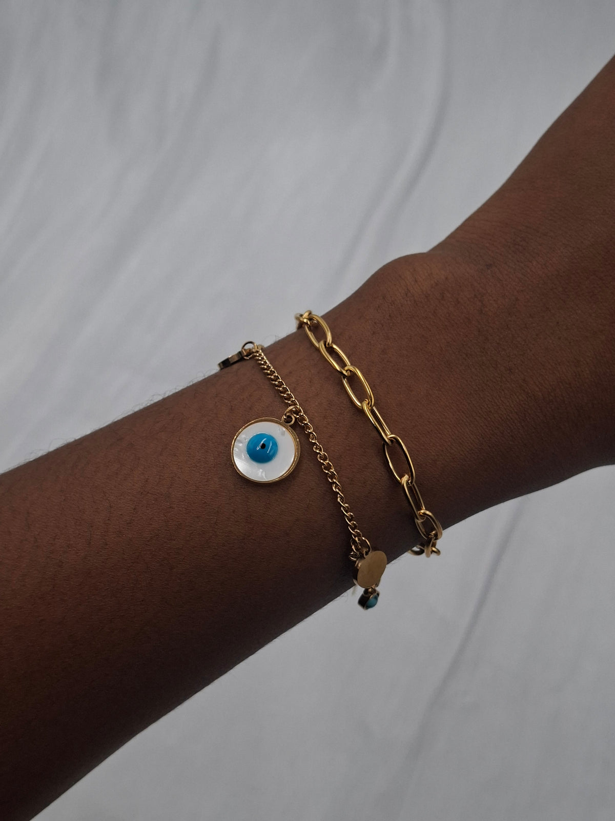 Blue Eye Layered Bracelet