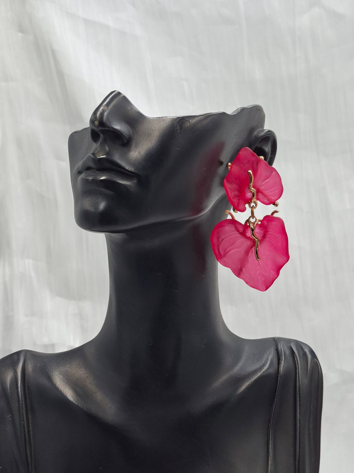 Fuschia Statement Earrings