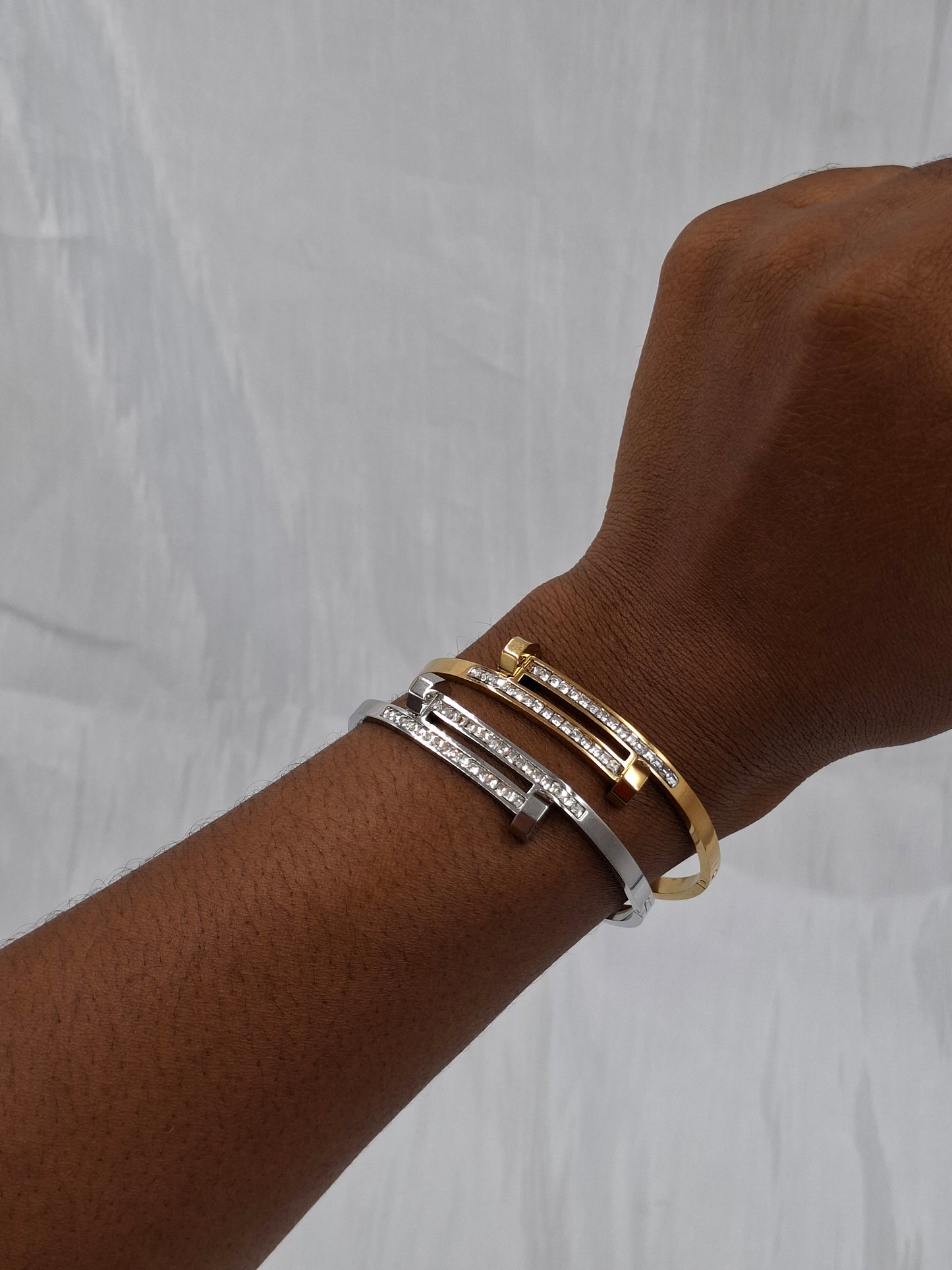 Rhinestone Nail Bangle