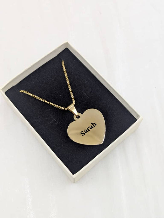 Customizable Heart Necklace