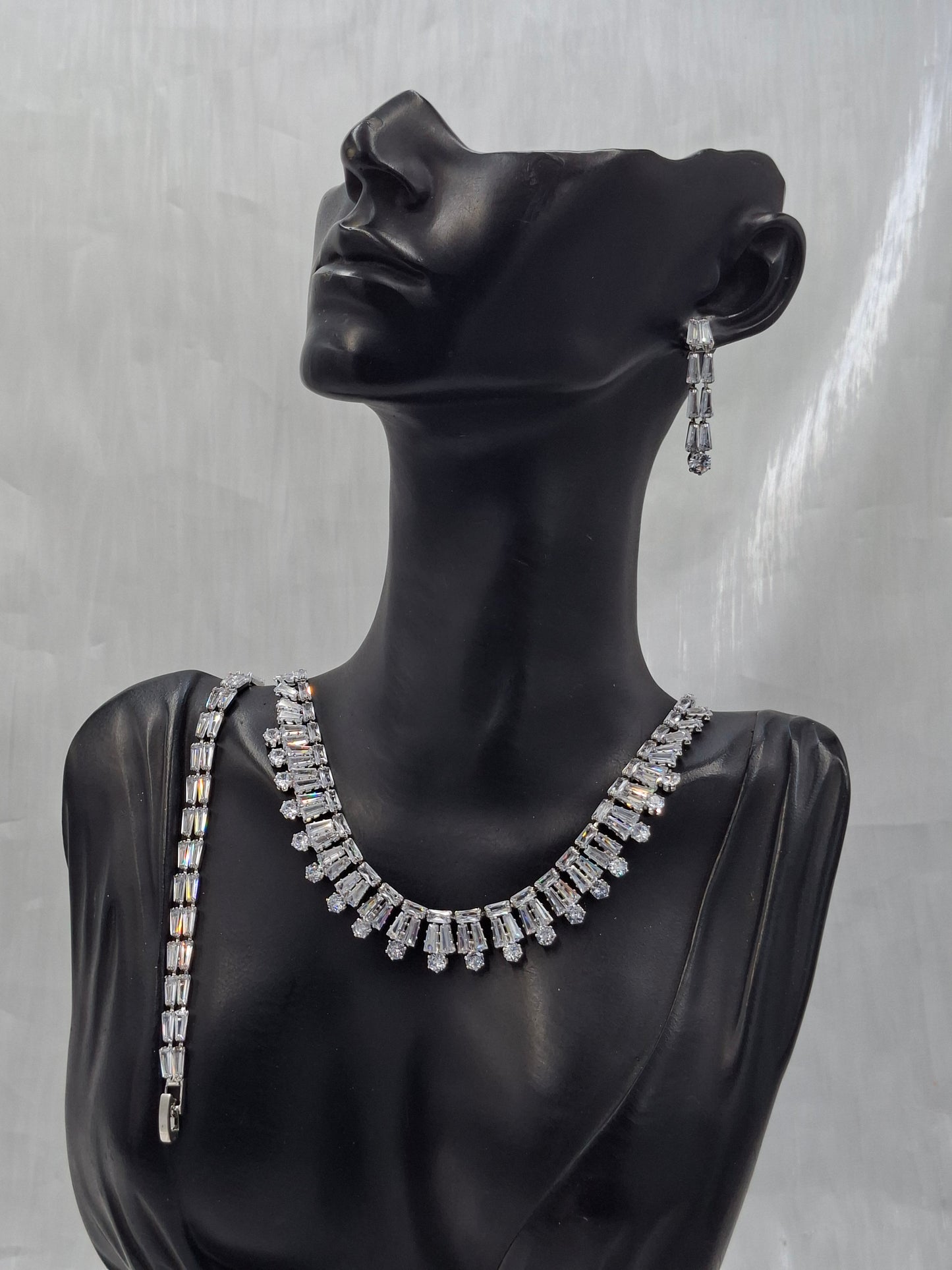 Ray CZ Necklace Set