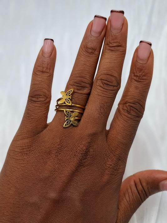 Twin Butterfly Ring (size 9.5)