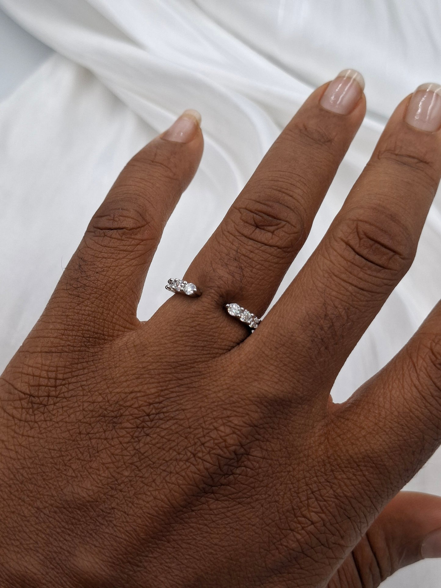 Space Moissanite Band