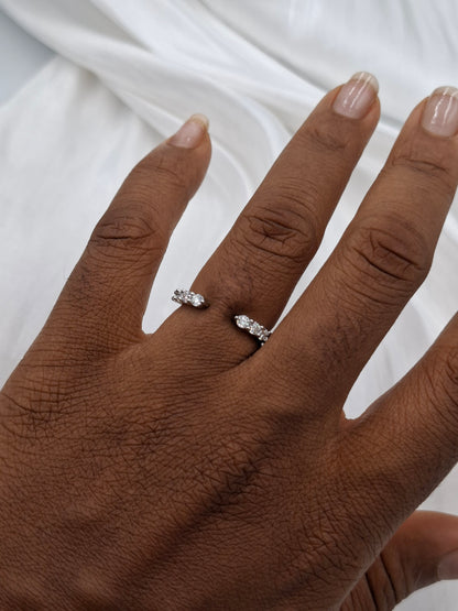 Space Moissanite Band