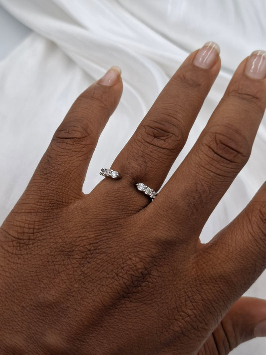 Space Moissanite Band