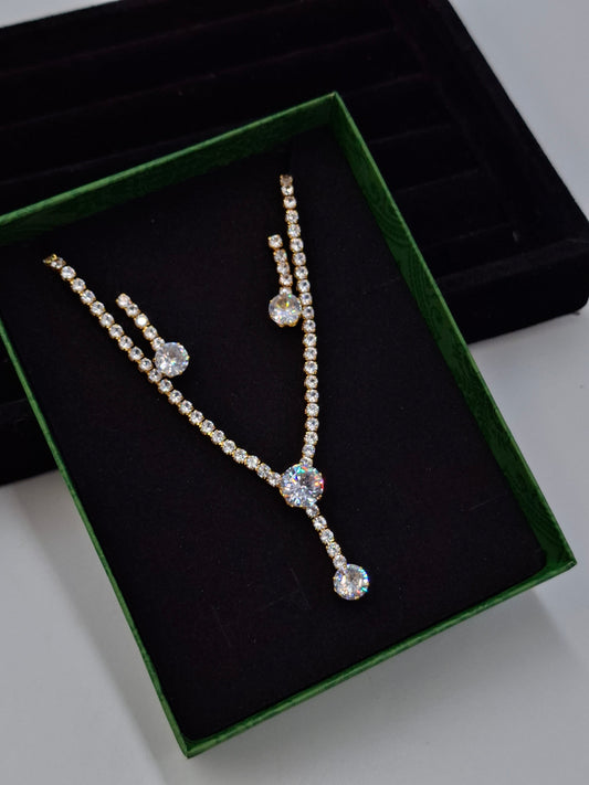 Pie Tennis Necklace Set