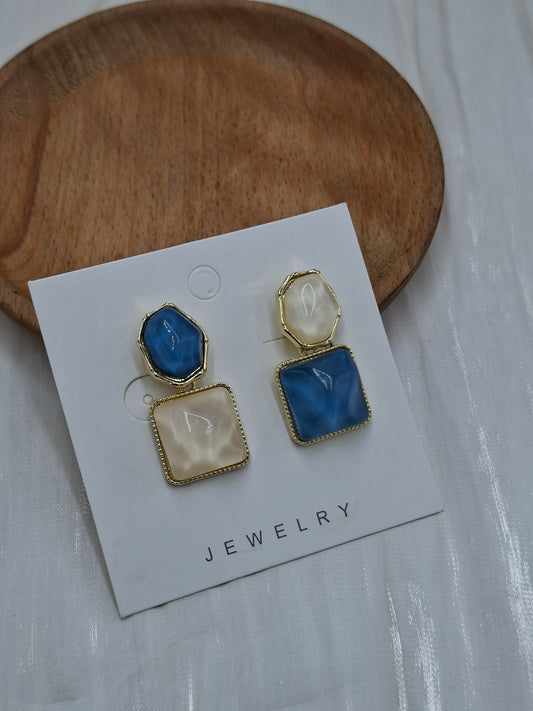 Ocean Clip On Earrings