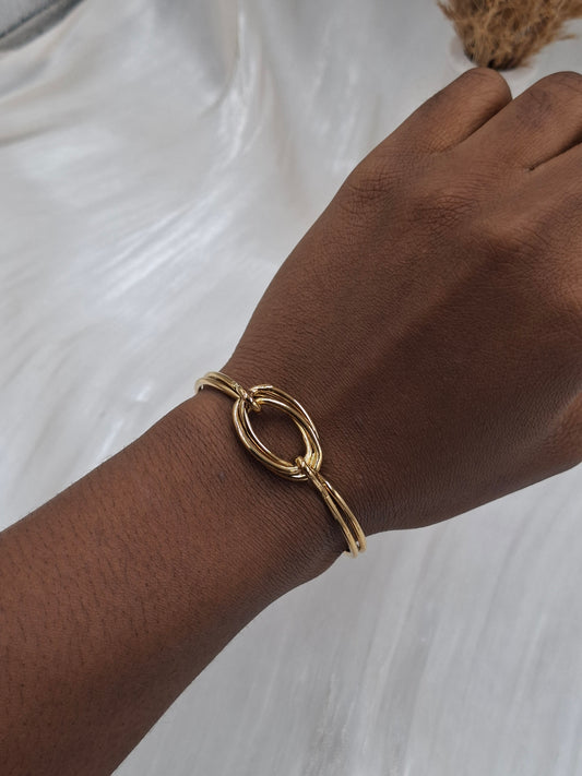 Oval Twine Bangle