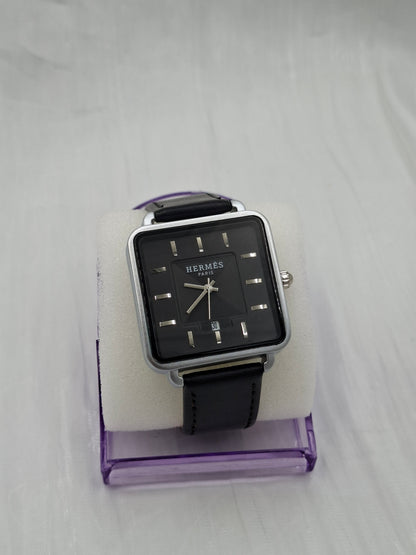 Hermes Leather Wristwatch