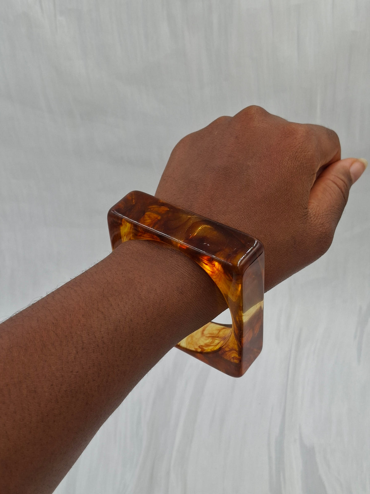Amber Acrylic Bangle