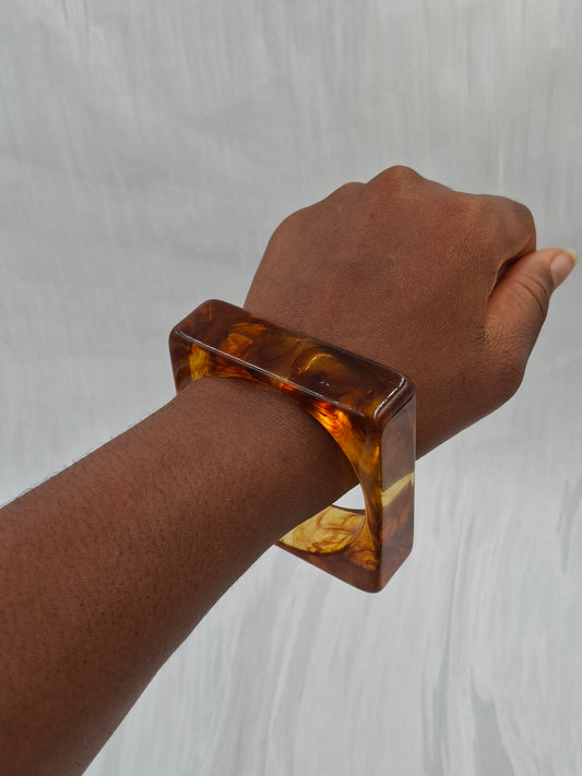 Amber Acrylic Bangle
