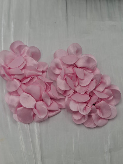 Pink Drop Flower Earrings