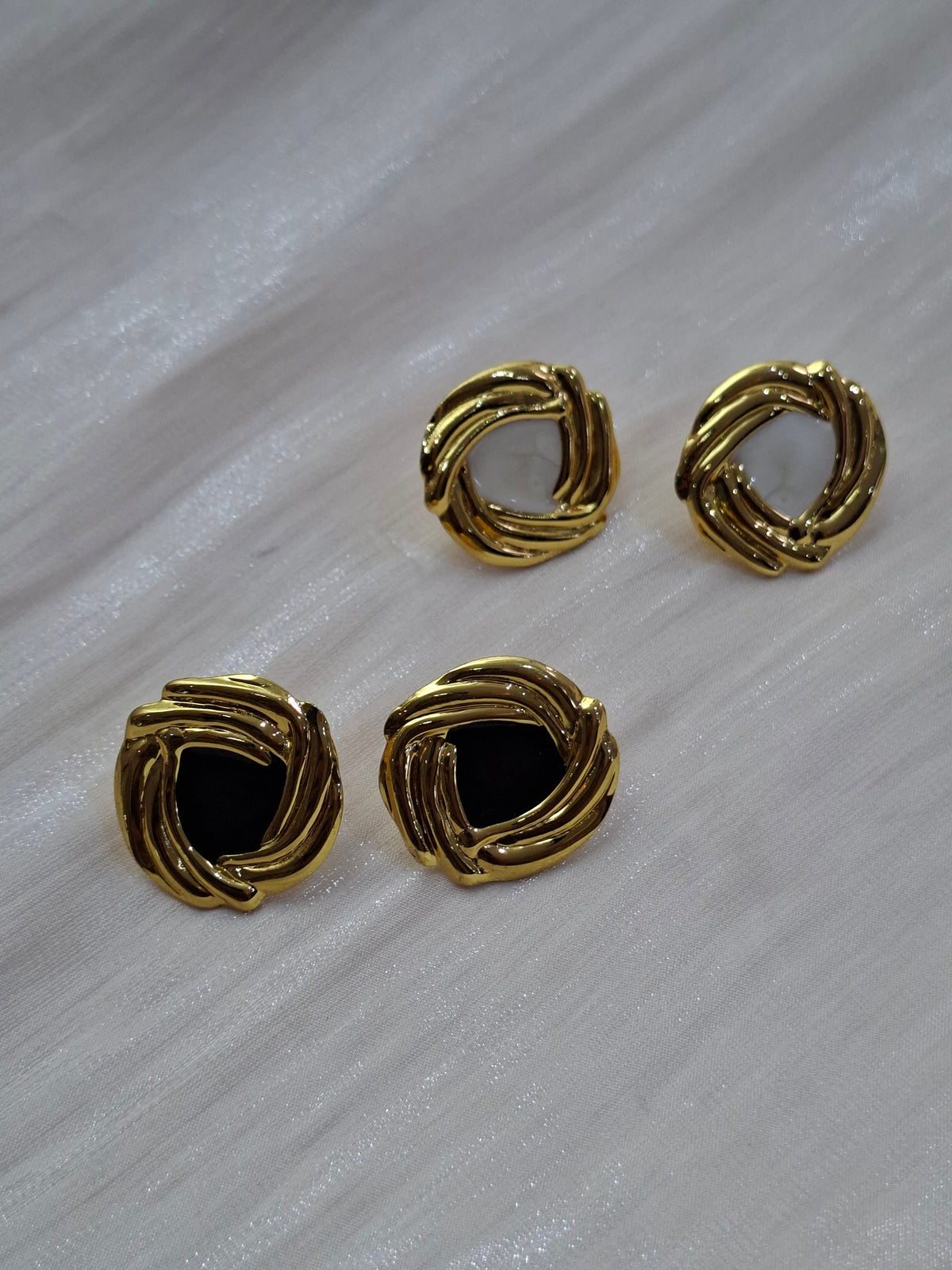 Gold Swirl Earrings