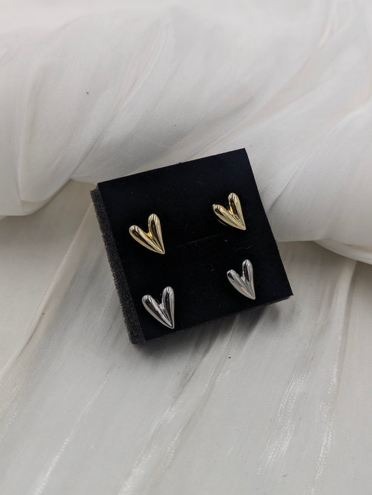 Heart Studs