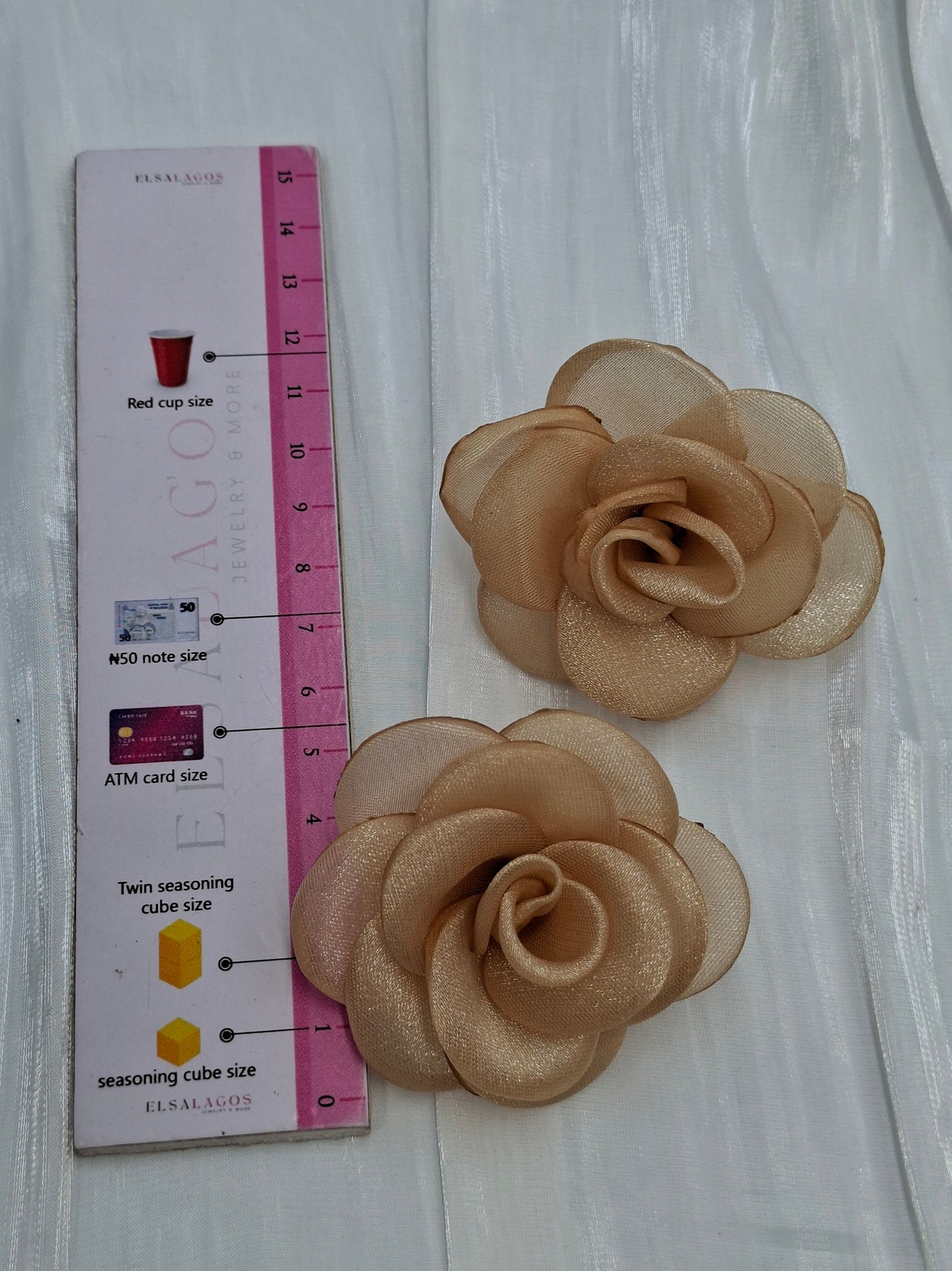 Champagne Rose Earrings