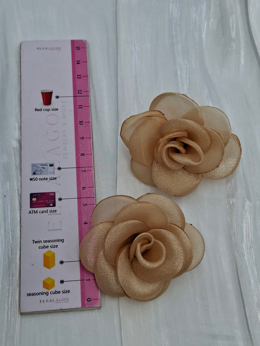 Champagne Rose Earrings