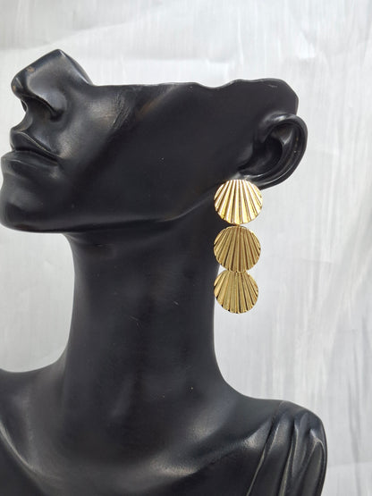 Layered Shell Earrings