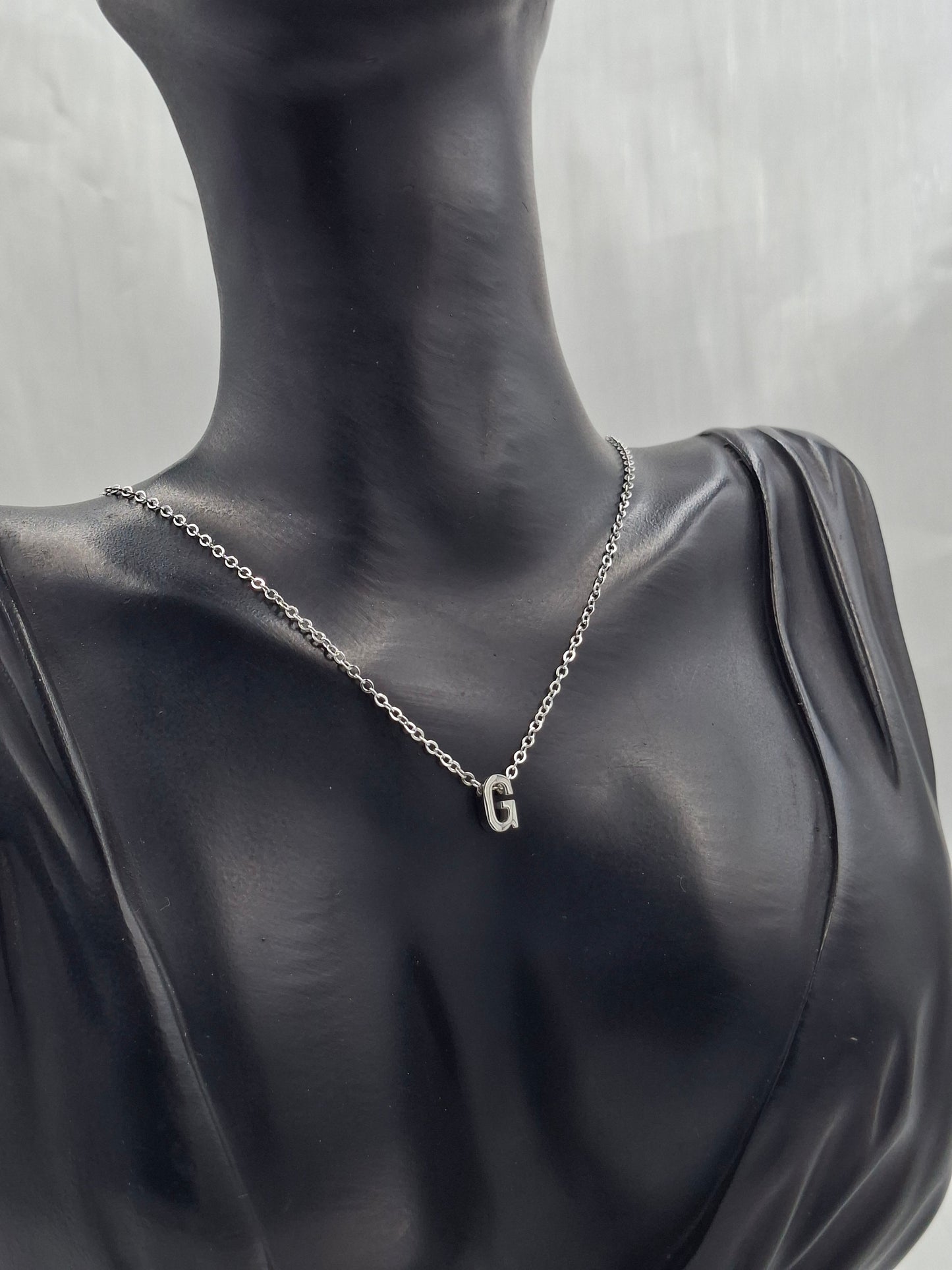 Silver Letter G Necklace