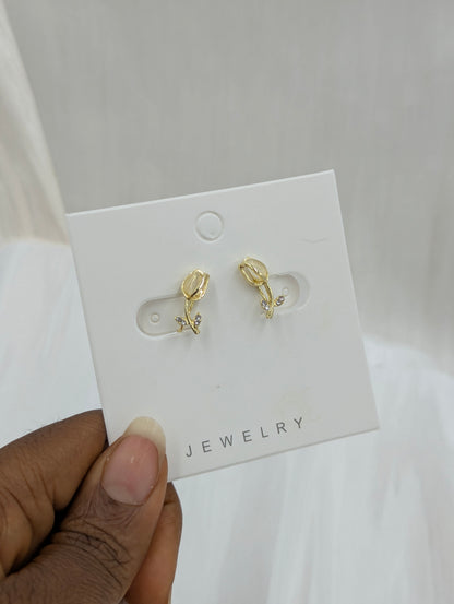 Rose Clip On Earrings