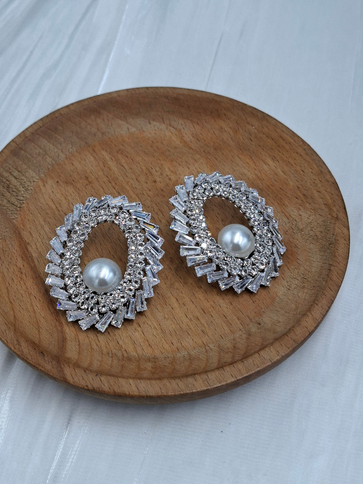 Pearl Halo Earrings