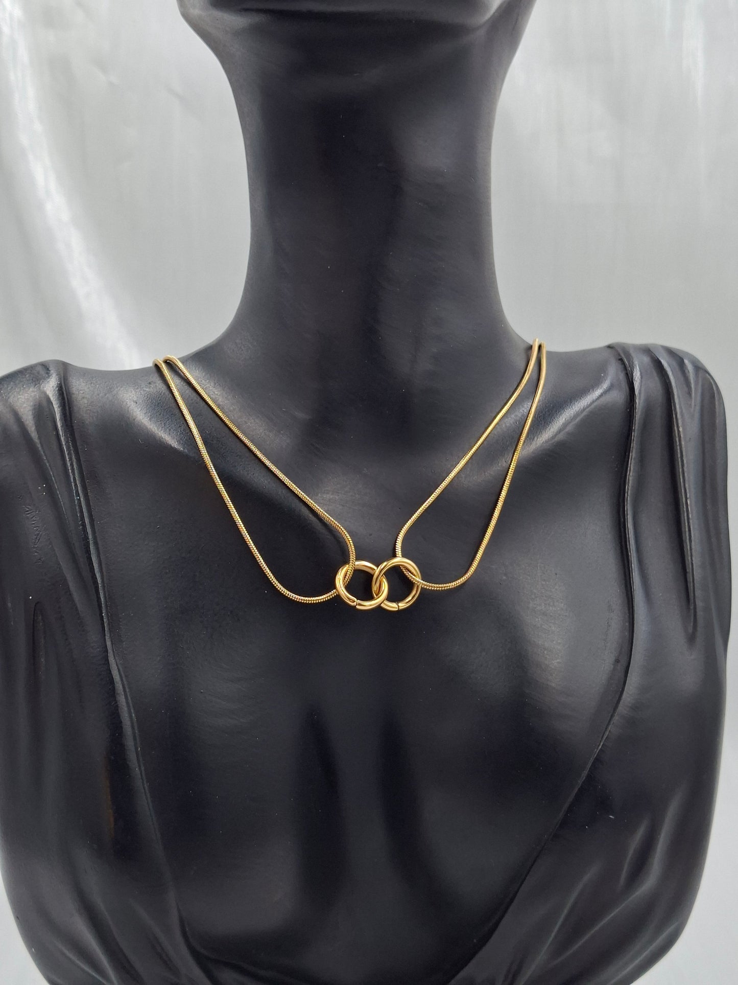 Intertwined Hoop Necklace