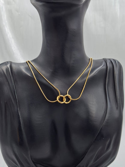 Intertwined Hoop Necklace