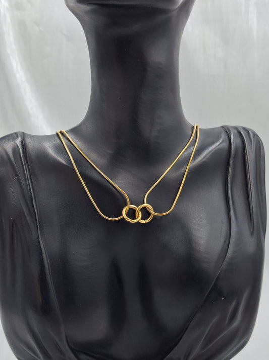 Intertwined Hoop Necklace