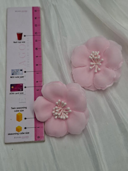 Pink Dahlia Earrings