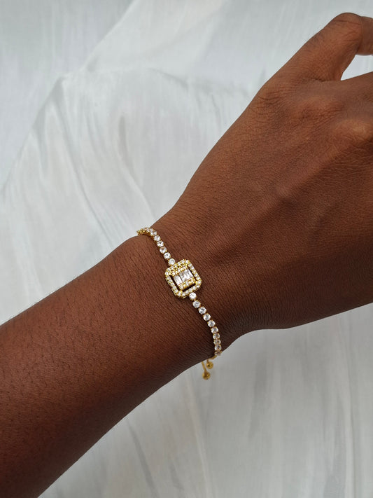 Bar Tennis Drawstring Bracelet