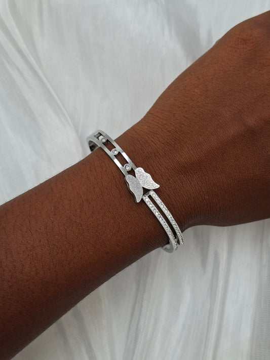 Shiny Butterfly Bangle