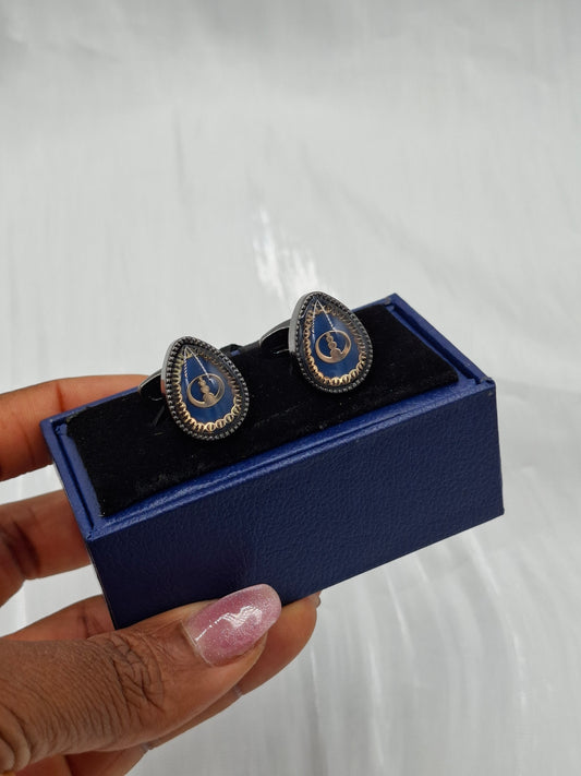 Blue Triangle Cufflinks