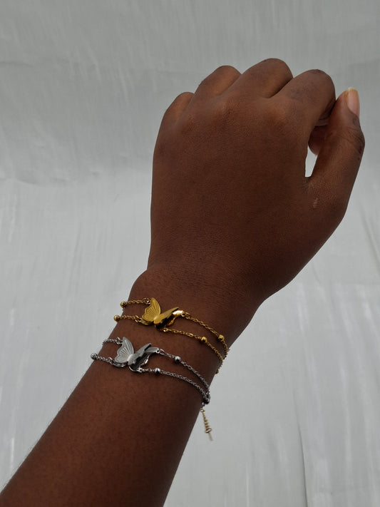 Layered Wing Bracelet