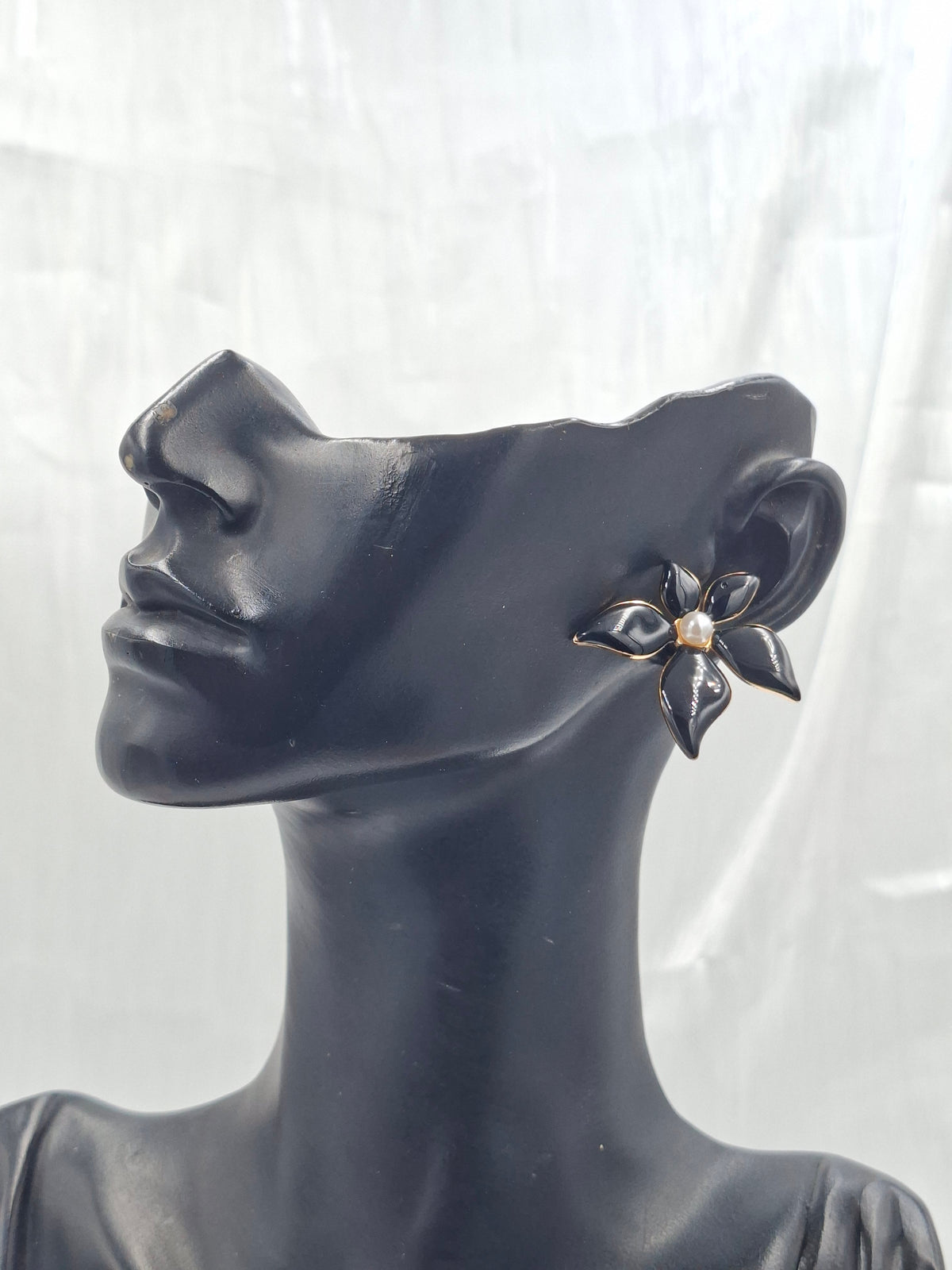 Black Lily Earrings