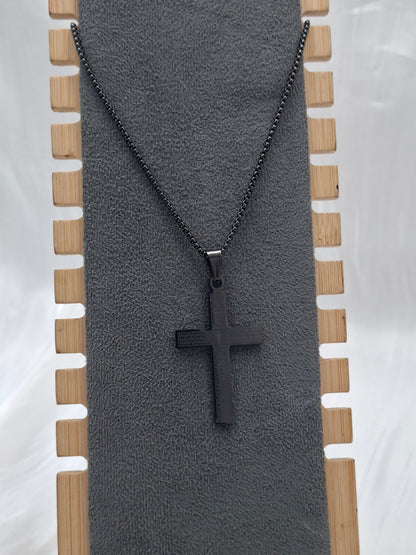 Black Cross Necklace