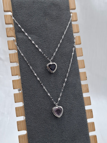 Glass Heart Necklace