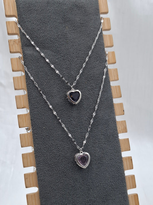 Glass Heart Necklace