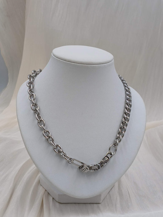 Multi Cuban Chunky Necklace