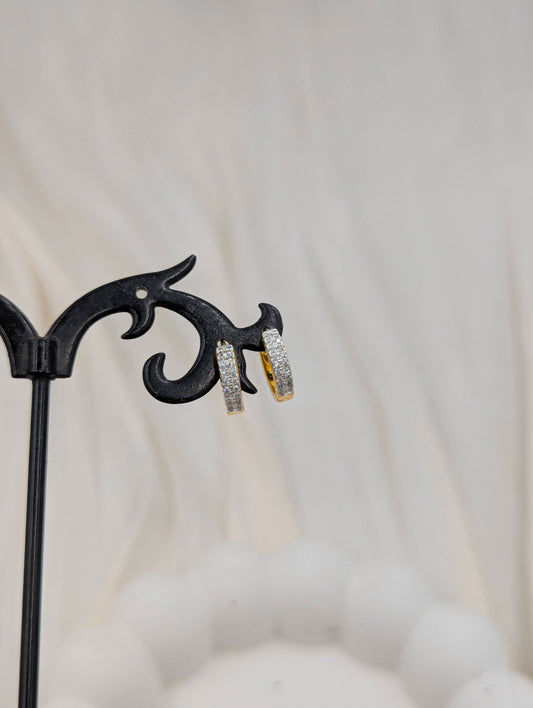 Zirconia Hingeback Hoops