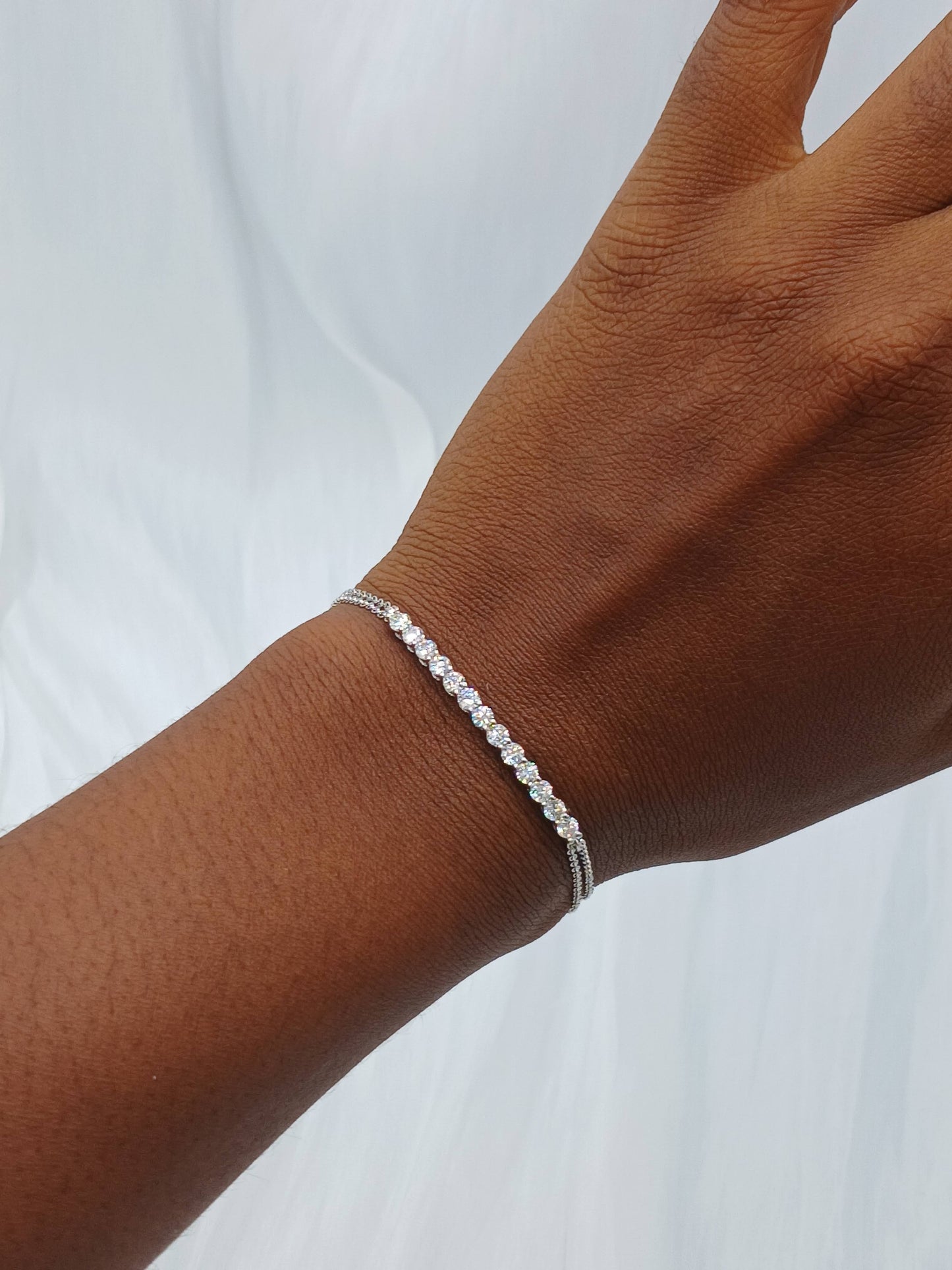 Moissanite diamond bracelet