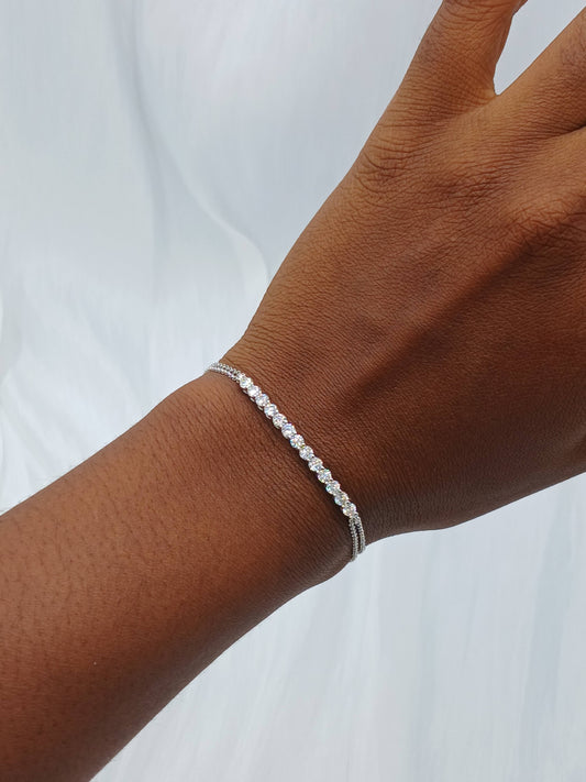 Moissanite diamond bracelet