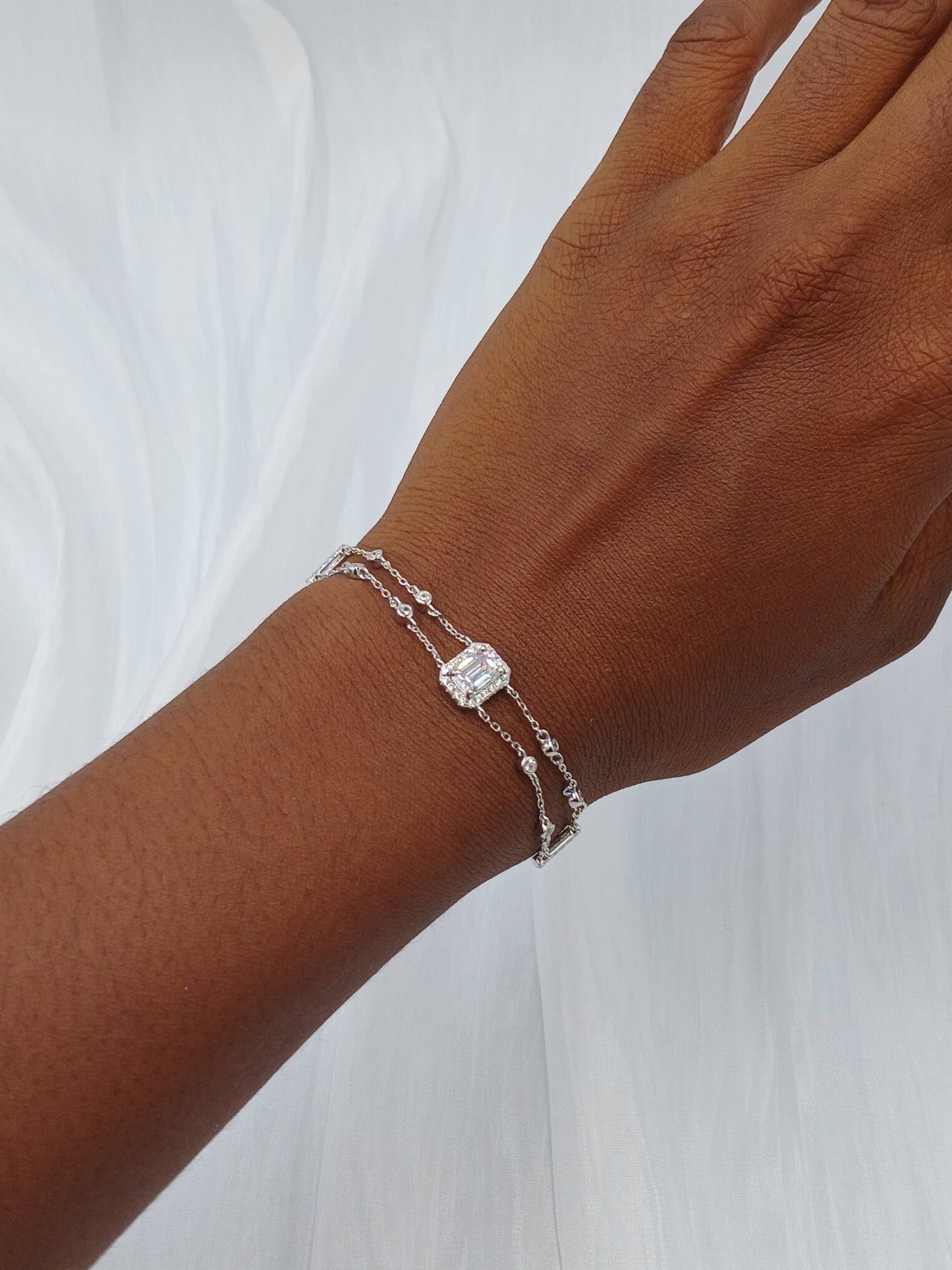 Moissanite diamond bracelet